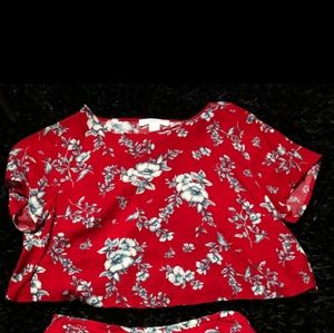 Top and bottom  skirt set